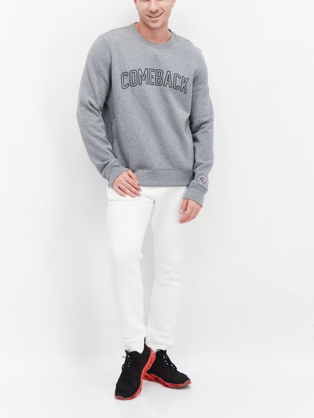 4/ Fourlaps 'COMEBACK' Crewneck Sweatshirt Mens Size Small Longsleeve Sweatshirt